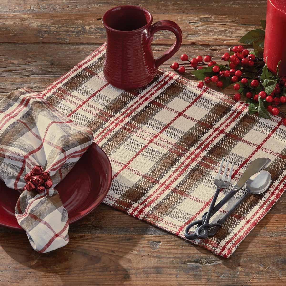 Harper Plaid Placemat Set of 12 Park Designs - The Fox Decor