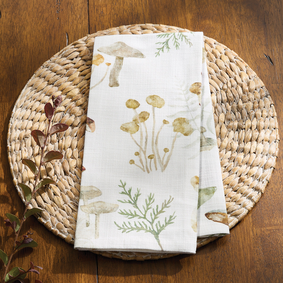 Wild Mushrooms Dishtowel Set of 6 Park Designs - The Fox Decor