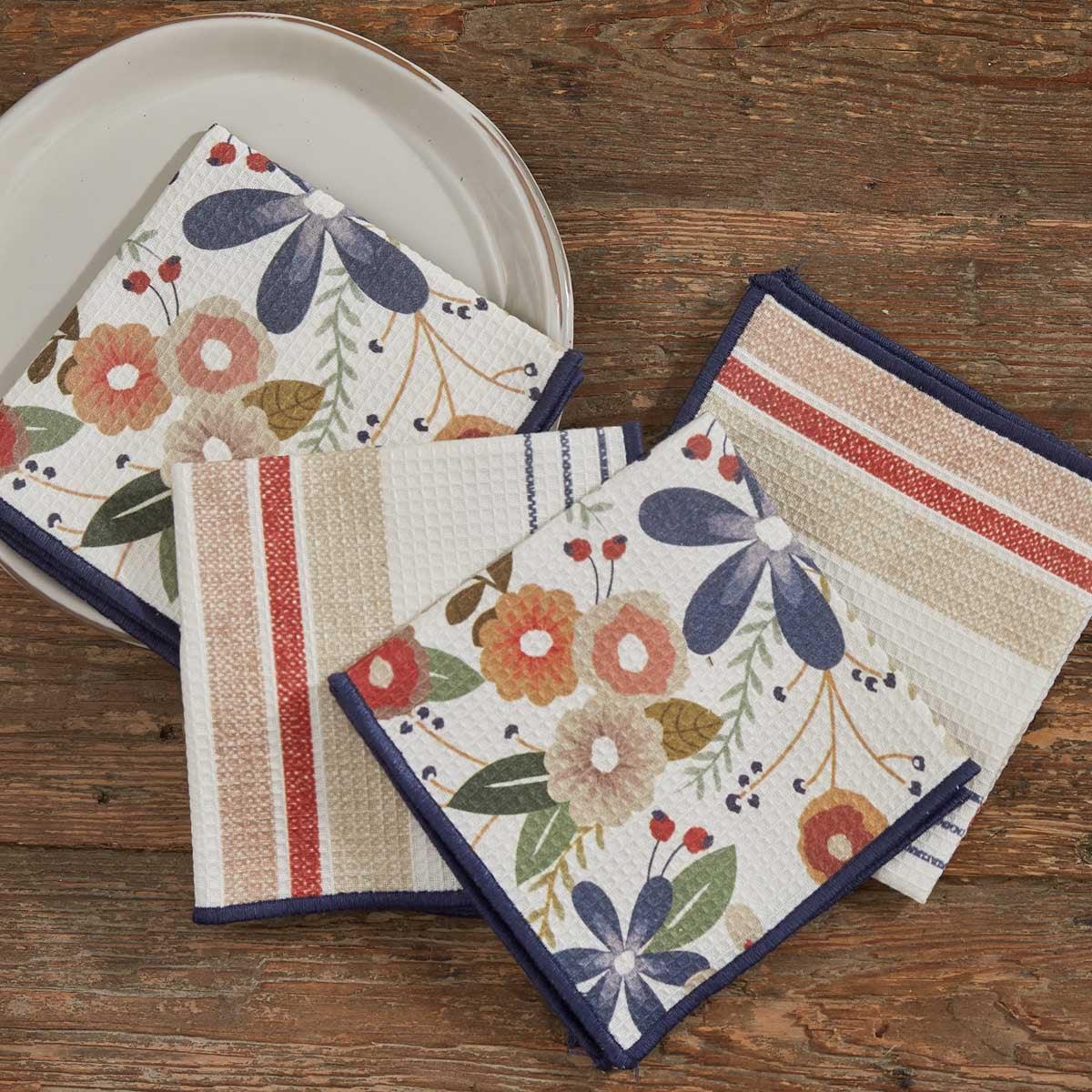 Indie Boho Printed Dishcloths Set Of 4 Park Designs - The Fox Decor