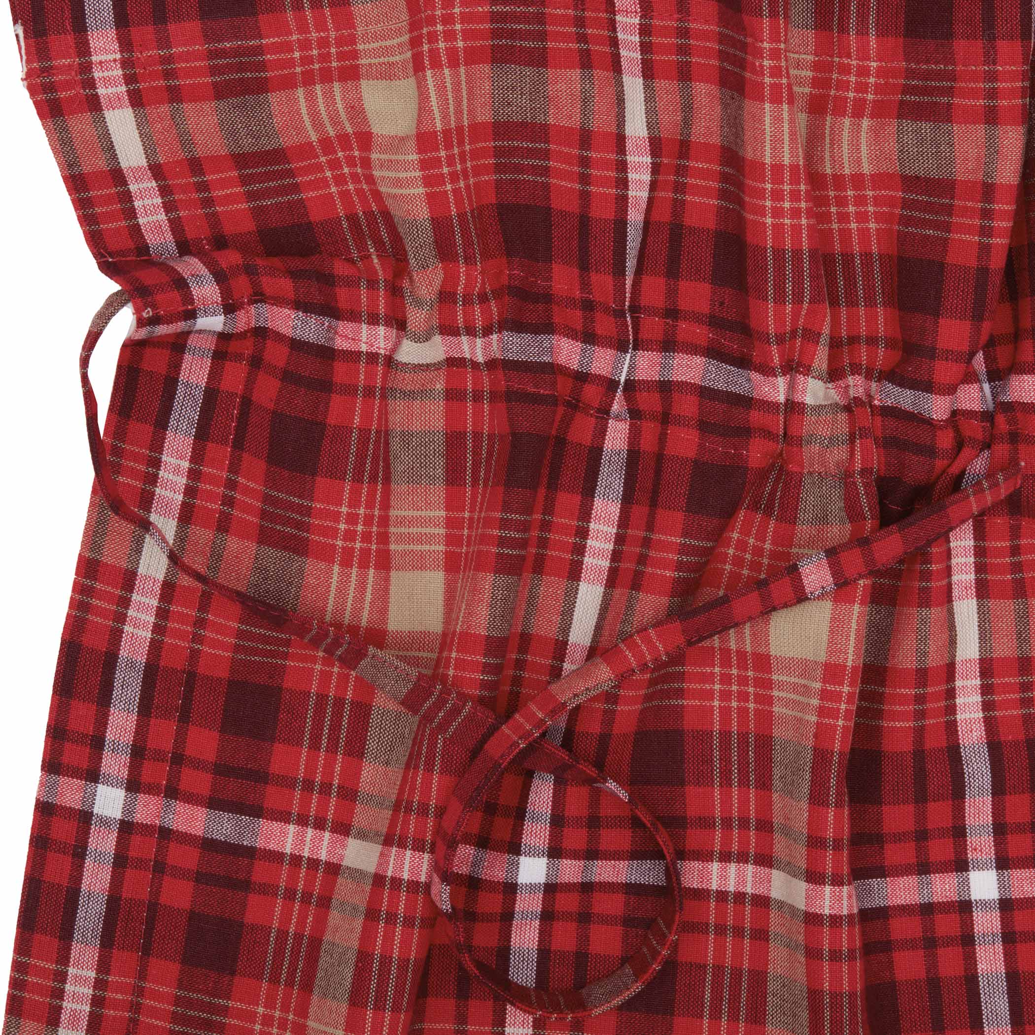 Braxton Scalloped Prairie Swag Curtain Set of 2 36x36x18 VHC Brands