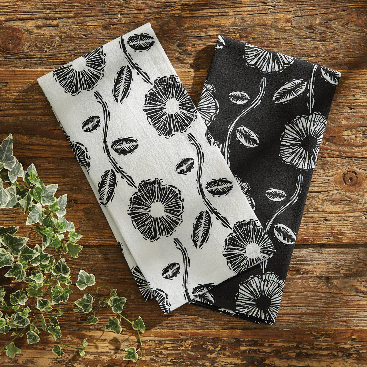 Urban Flower 2 Dishtowel Set Park Designs - The Fox Decor