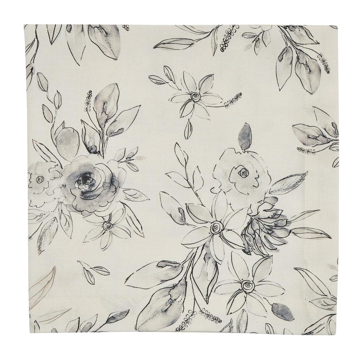 Midnight Floral Napkin - The Fox Decor