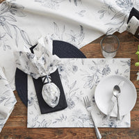 Midnight Floral Napkin - The Fox Decor