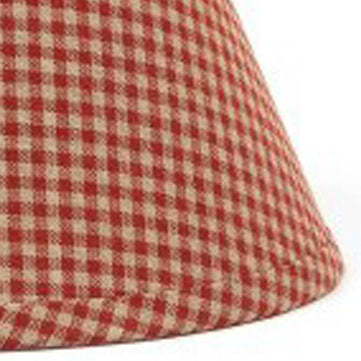 Barn Red Oat Newbury Gingham 12" Lampshade - Interiors by Elizabeth