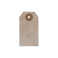 Primitive Star Tea Stained Paper Tag Creme 2.75x1.5 w/ Twine Set of 50 - The Fox Decor
