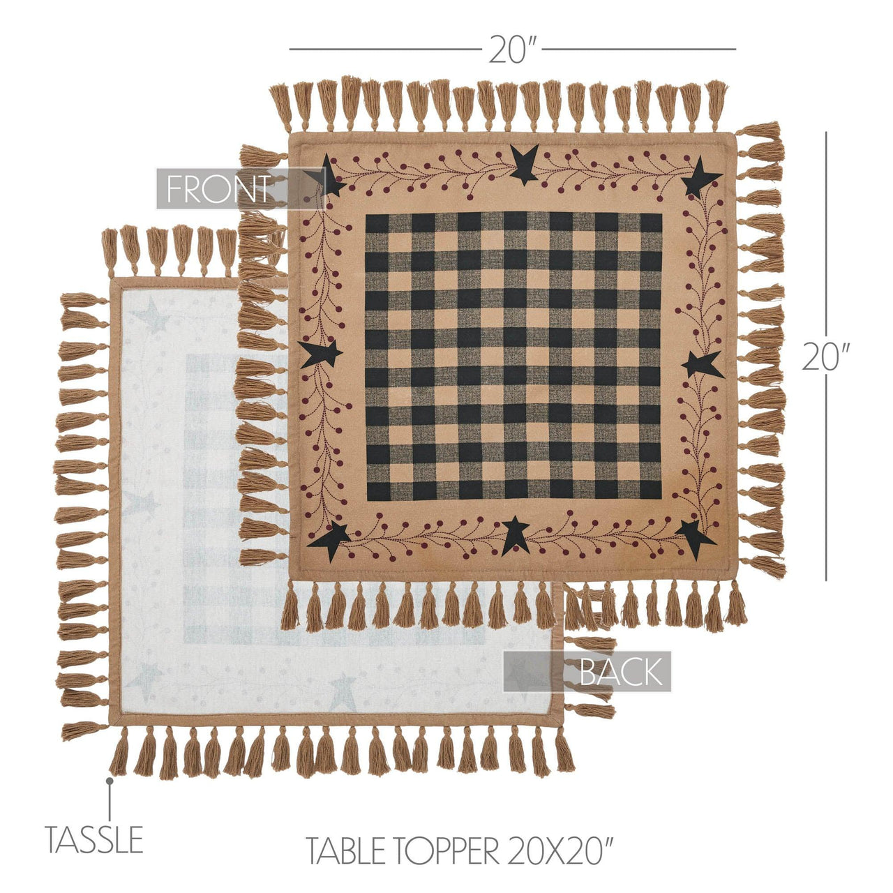Pip Vinestar Table Topper 20x20 - The Fox Decor