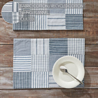 Sawyer Mill Blue Quilted Placemat Set of 2 13x19 - The Fox Decor