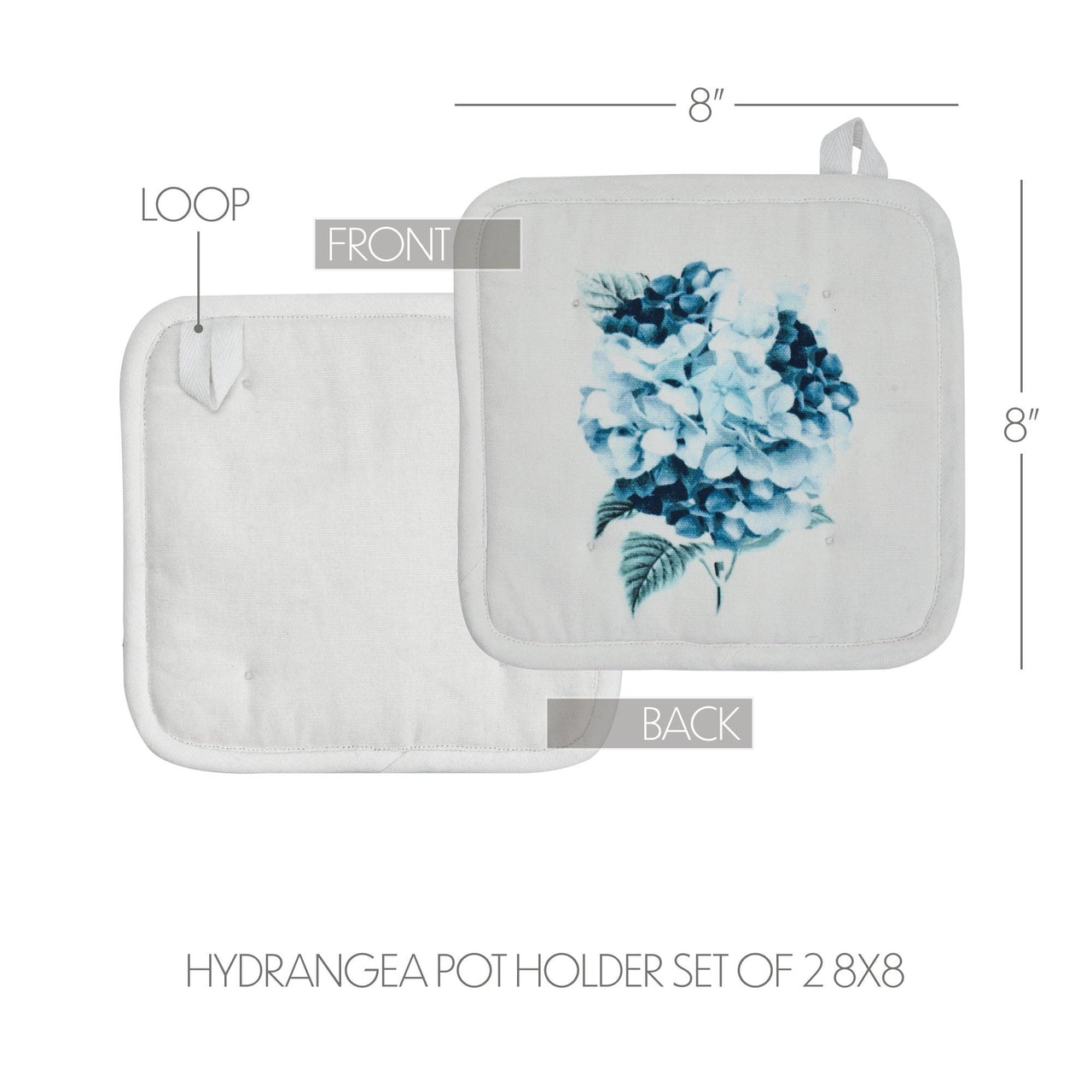 Finders Keepers Hydrangea Pot Holder Set of 2 8x8 - The Fox Decor