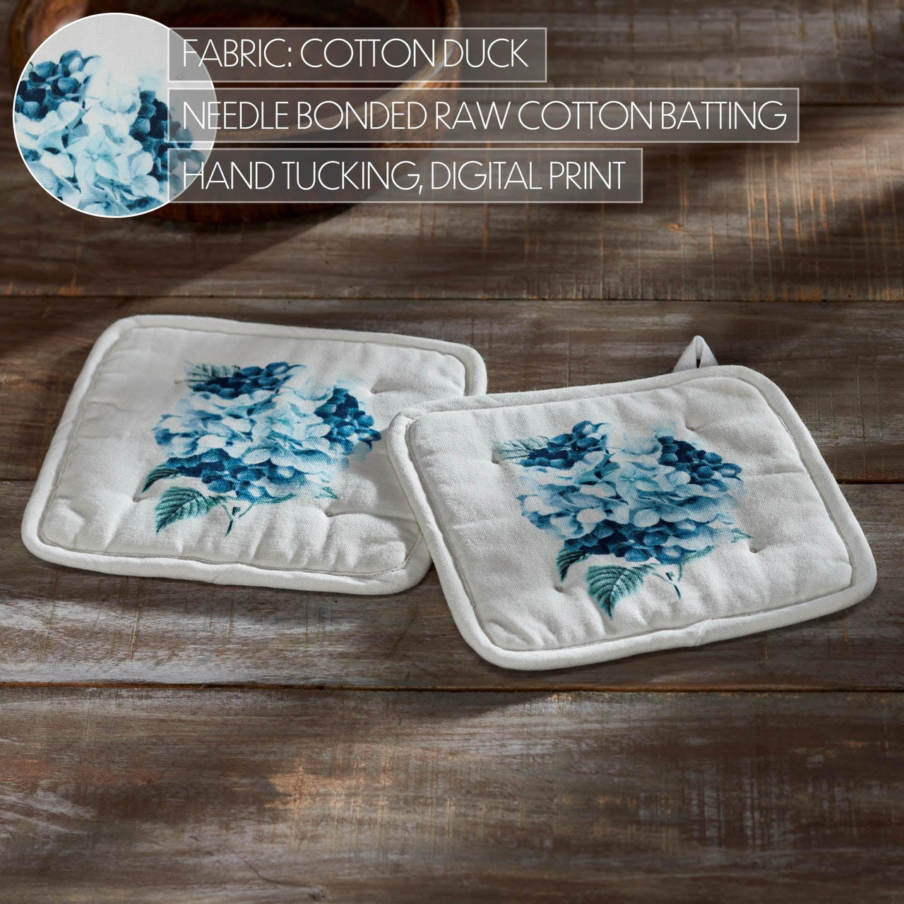 Finders Keepers Hydrangea Pot Holder Set of 2 8x8 - The Fox Decor