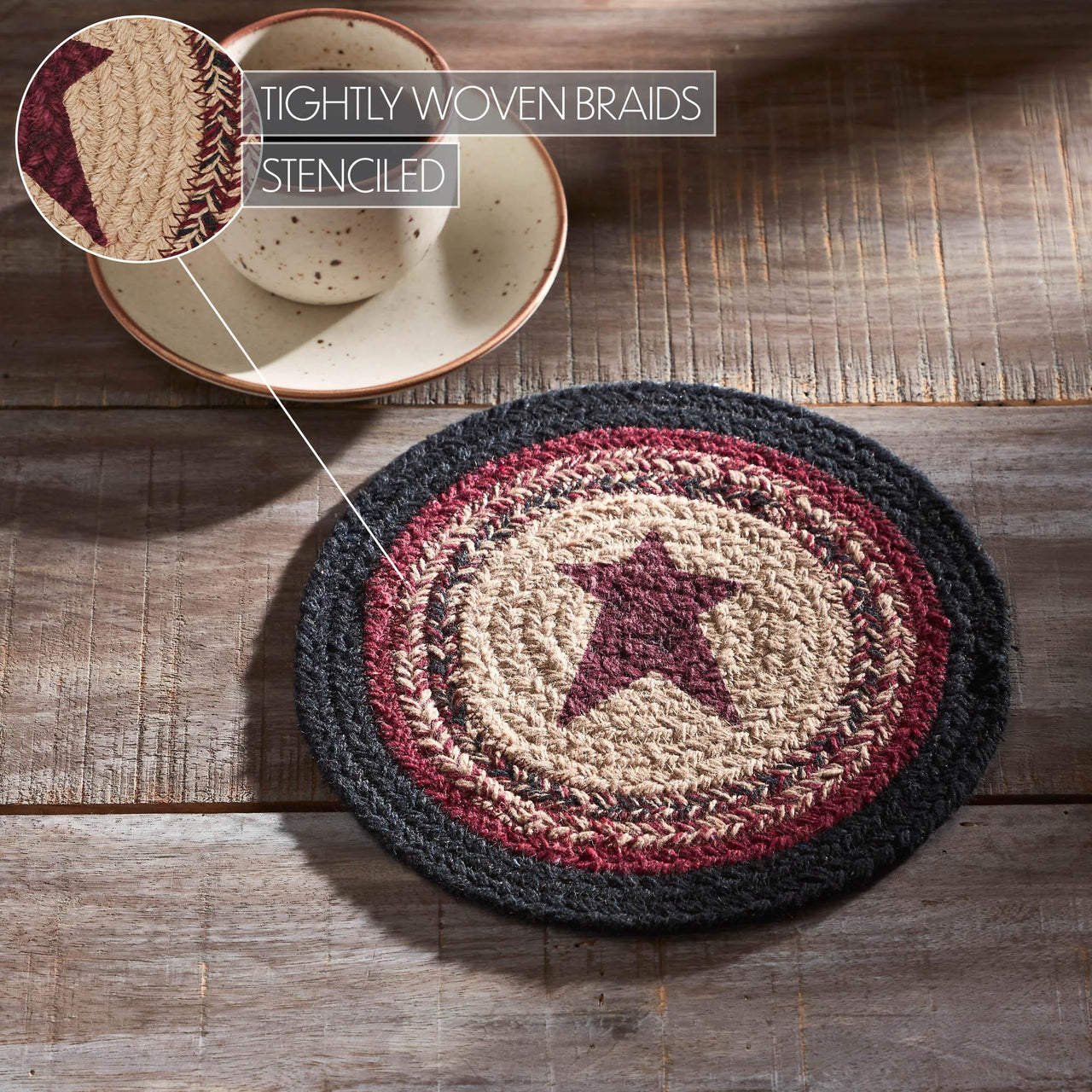 Connell Trivet Stencil Stars 8 inch Diameter - The Fox Decor