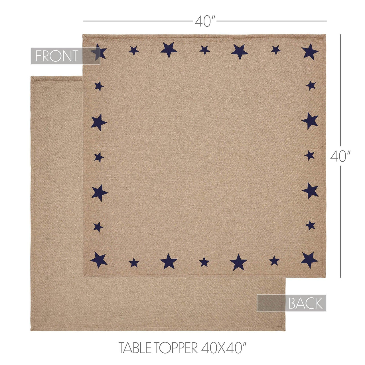 My Country Table Topper 40x40 - The Fox Decor
