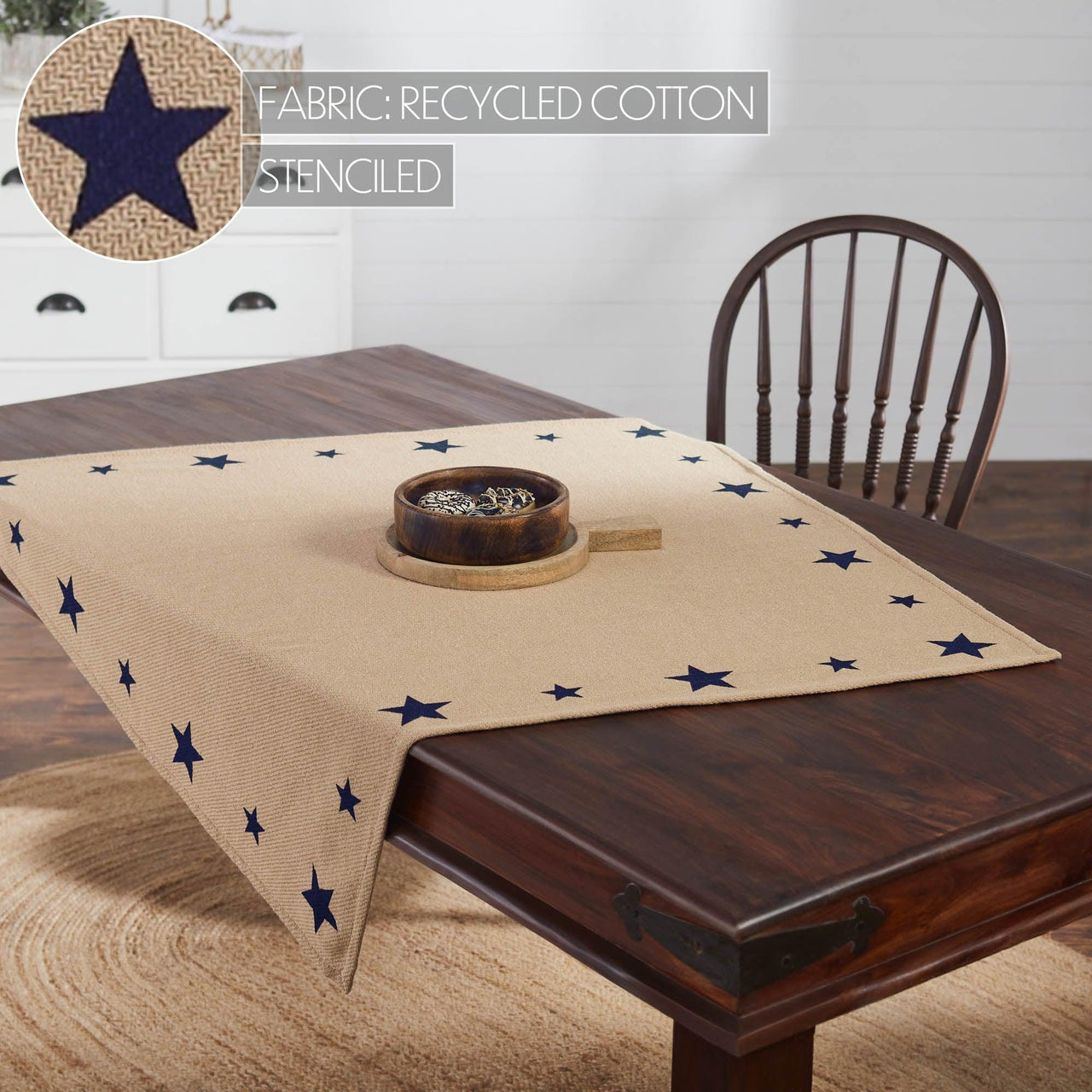 My Country Table Topper 40x40 - The Fox Decor