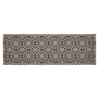 Custom House Black Tan Jacquard Runner 8x24 - The Fox Decor