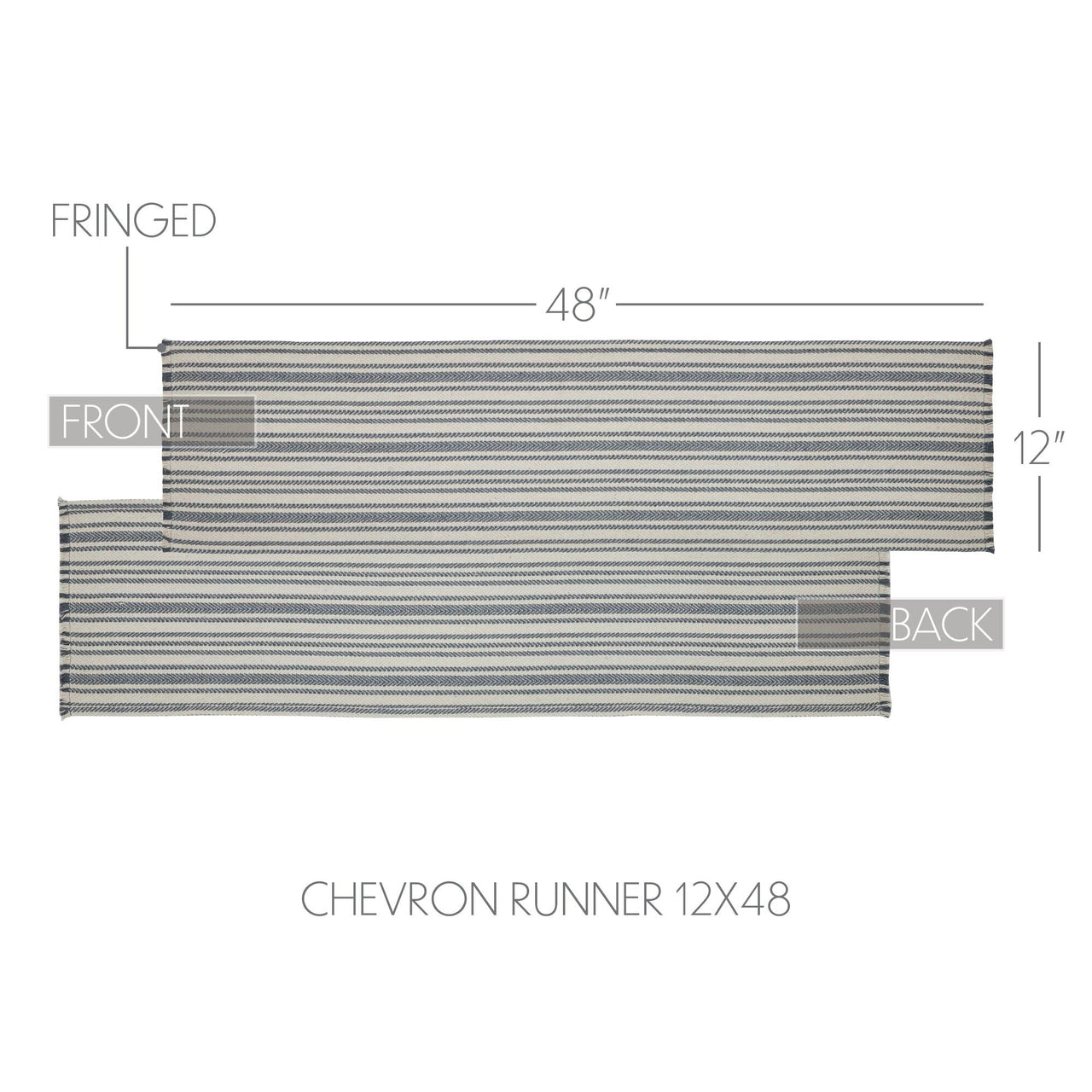 Finders Keepers Chevron Runner 12x48 - The Fox Decor