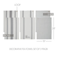 Finders Keepers Decorative Tea Towel Set of 3 19x28 - The Fox Decor