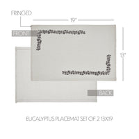 Finders Keepers Eucalyptus Placemat Set of 2 13x19 - The Fox Decor