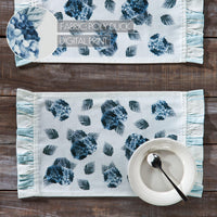 Finders Keepers Hydrangea Ruffled Placemat Set of 2 13x19 - The Fox Decor