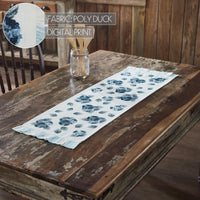 Finders Keepers Hydrangea Ruffled Runner 12x36 - The Fox Decor