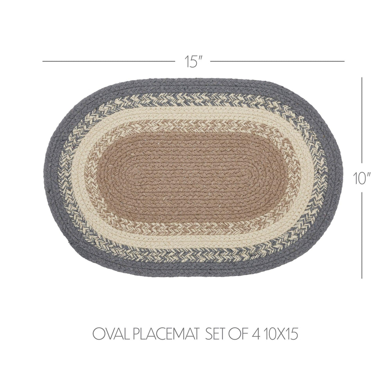 Finders Keepers Oval Placemat Set of 4 10x15 - The Fox Decor