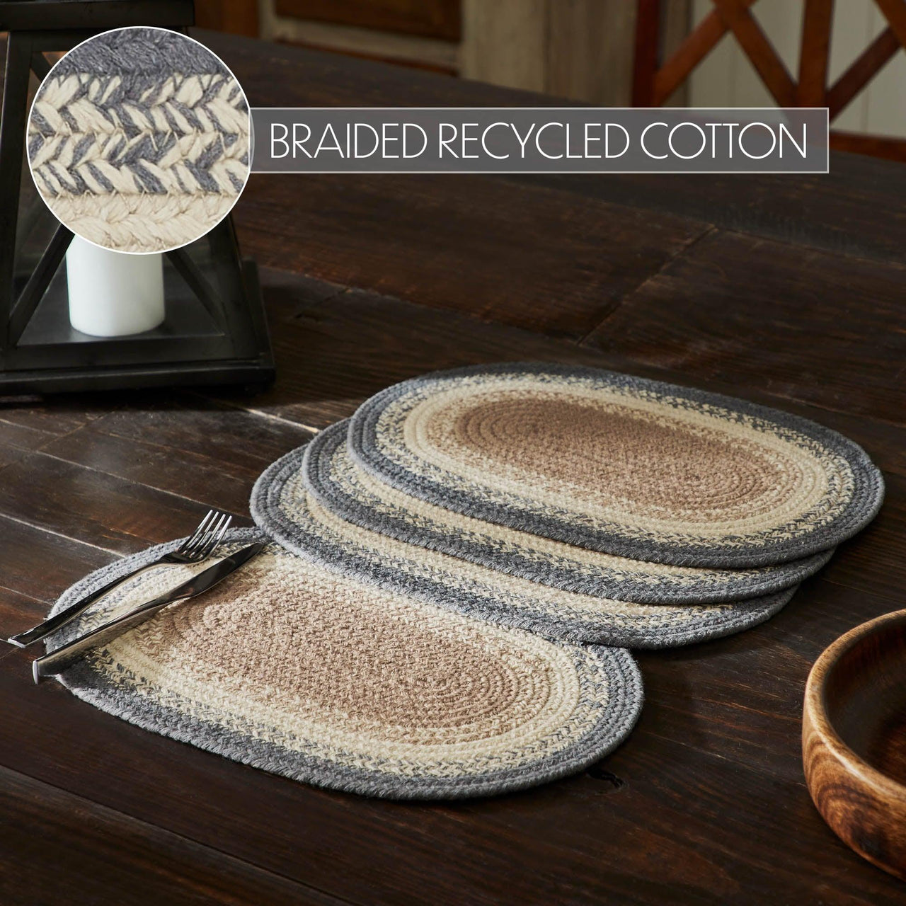 Finders Keepers Oval Placemat Set of 4 10x15 - The Fox Decor
