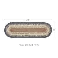 Finders Keepers Oval Runner 8x24 - The Fox Decor