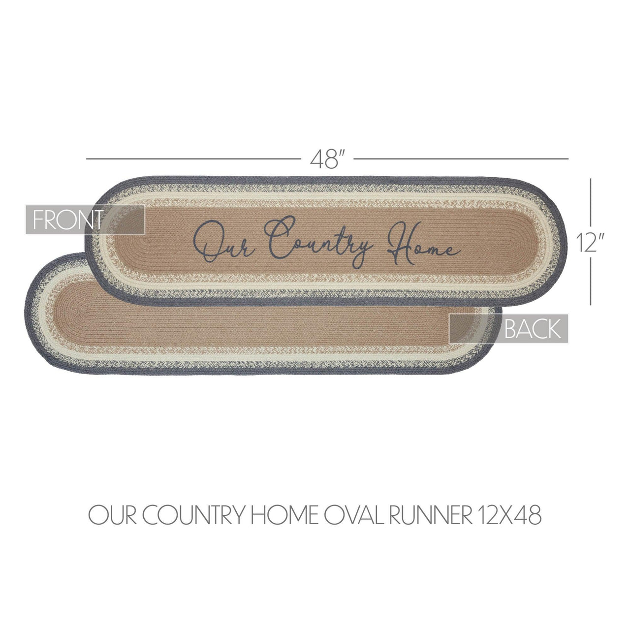 Finders Keepers Our Country Home Oval Runner 12x48 - The Fox Decor