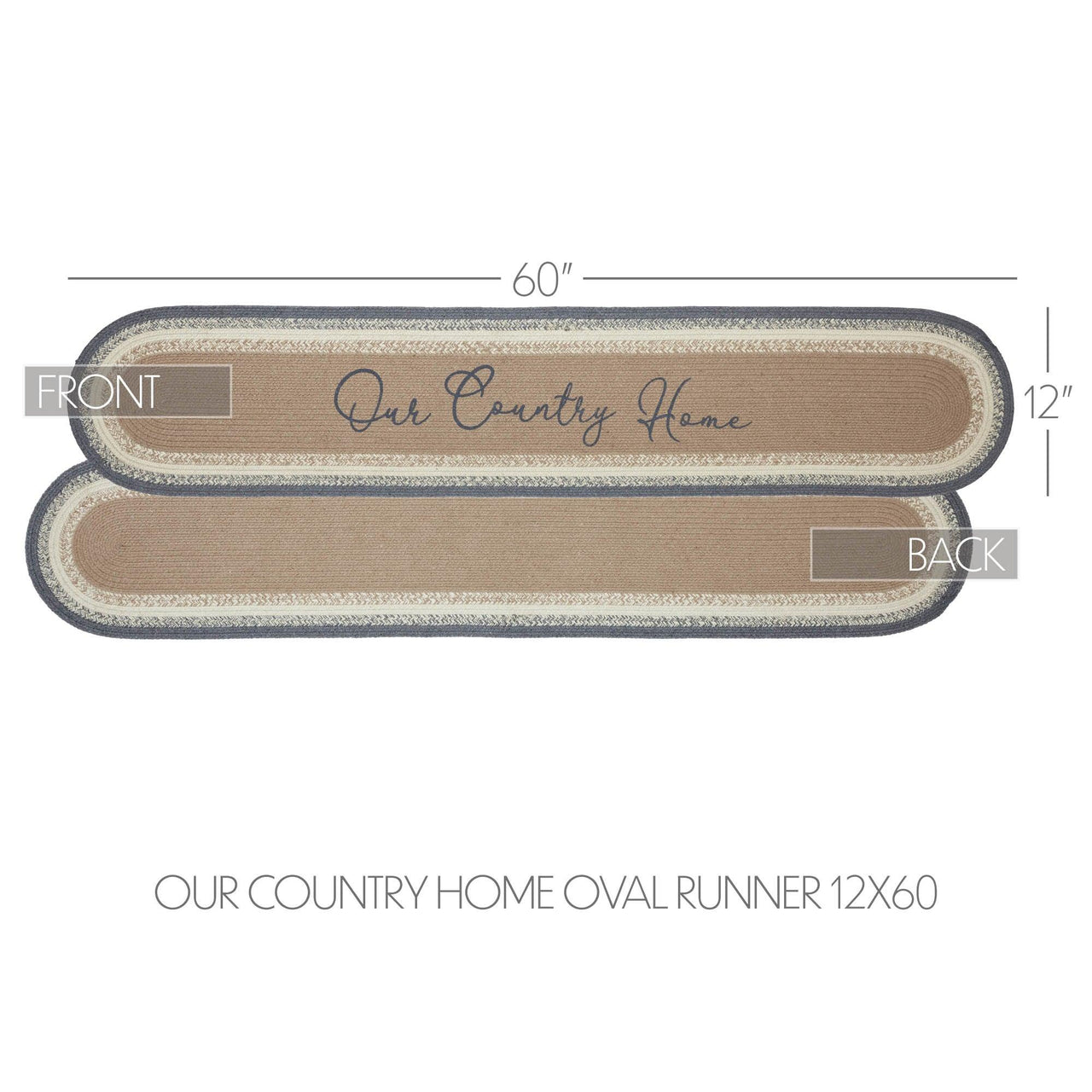 Finders Keepers Our Country Home Oval Runner 12x60 - The Fox Decor