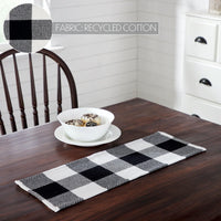 Annie Buffalo Check Black Runner 8x24 - The Fox Decor