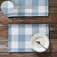 Annie Buffalo Check Blue Placemat Set of 2 13x19 - The Fox Decor