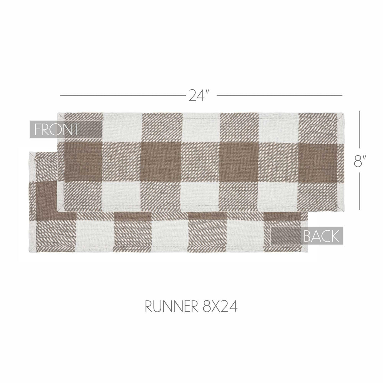 Annie Buffalo Check Portabella Runner 8x24 - The Fox Decor