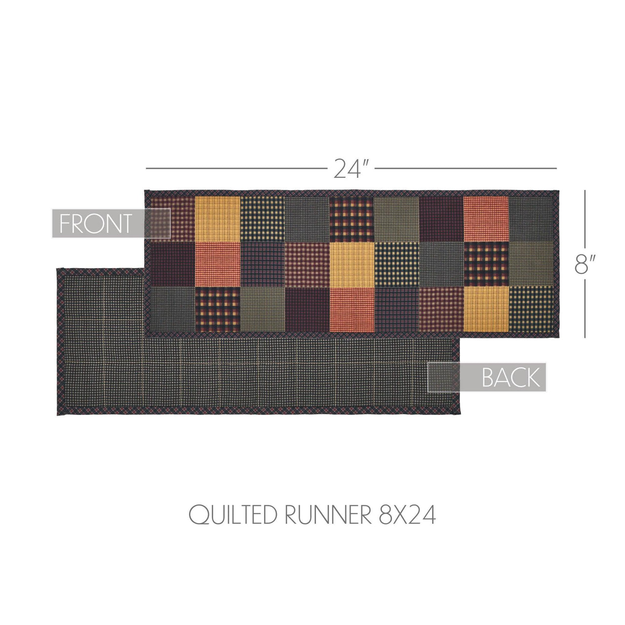 Heritage Farms Quilted Runner 8x24 - The Fox Decor