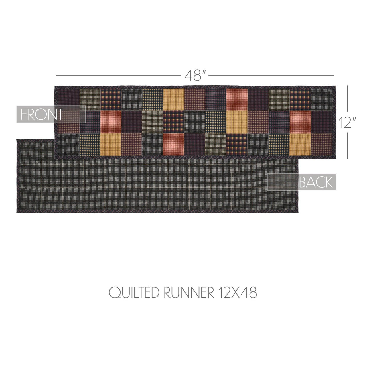 Heritage Farms Quilted Runner 12x48 - The Fox Decor