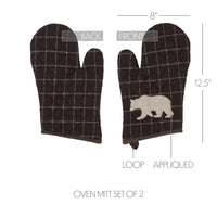 Wyatt Bear Oven Mitt Set of 2 - The Fox Decor