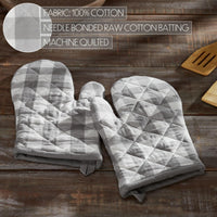 Annie Buffalo Check Grey Oven Mitt Set of 2 - The Fox Decor