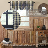 My Country Scalloped Layered Valance 18x60 - The Fox Decor