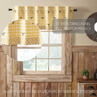 Thumbnail for Buzzy Bees Ruffled Valance 18x60 - The Fox Decor