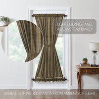 Tea Cabin Green Plaid Door Panel 72x40 - The Fox Decor