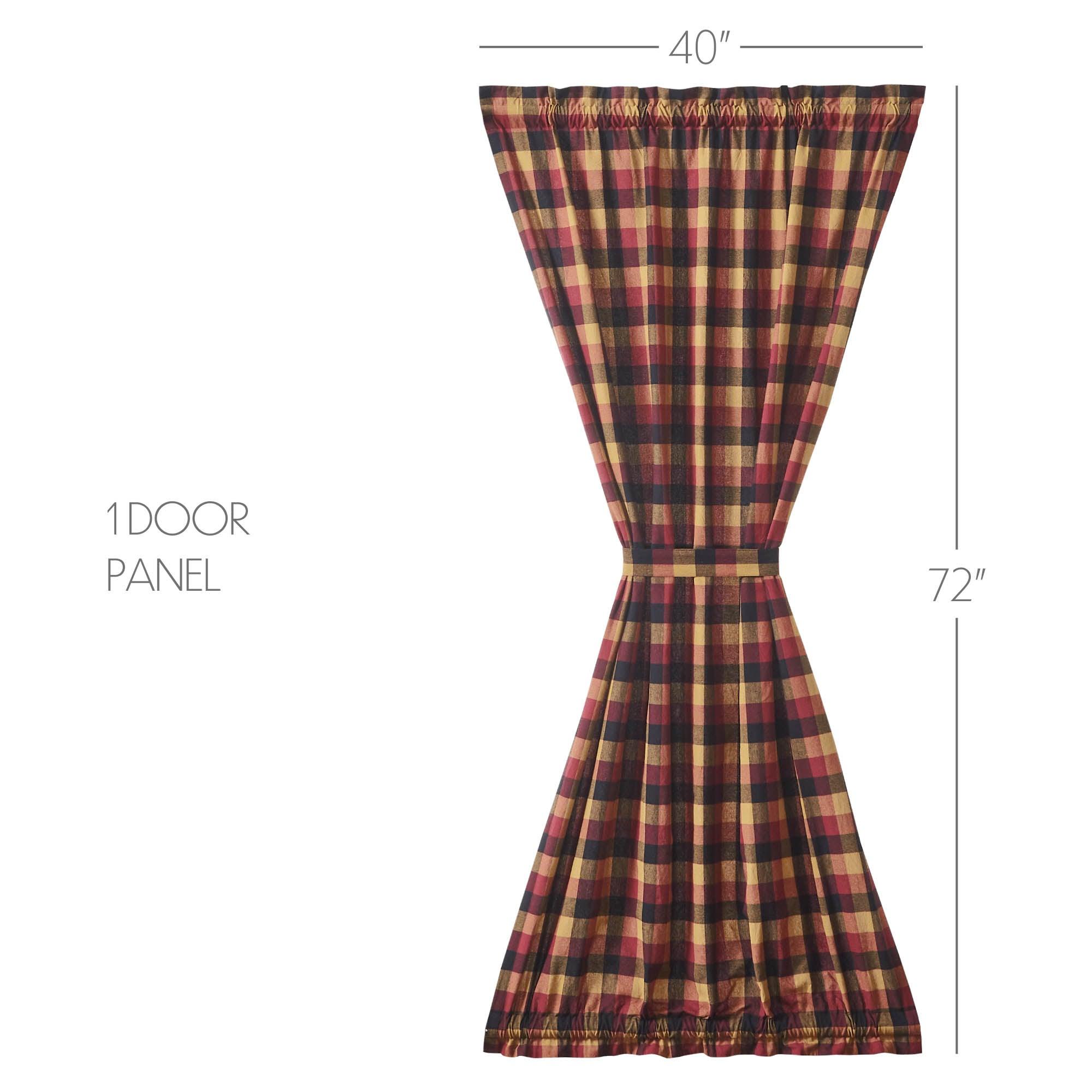Heritage Farms Primitive Check Door Panel 72x40 - The Fox Decor