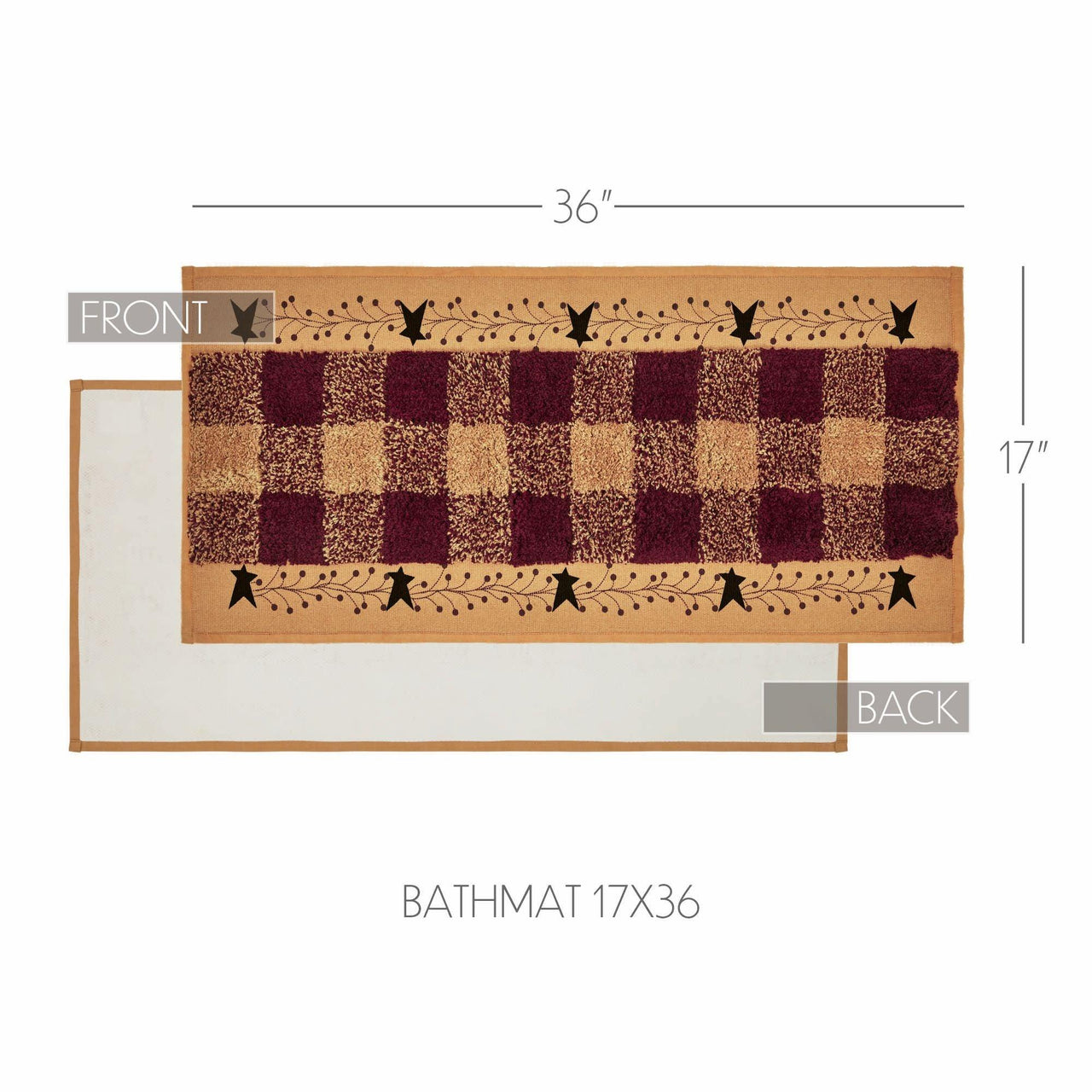 Pip Vinestar Bathmat 17x36 - The Fox Decor