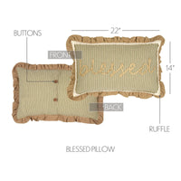 Thumbnail for Prairie Winds Blessed Pillow 14x22 VHC Brands - The Fox Decor