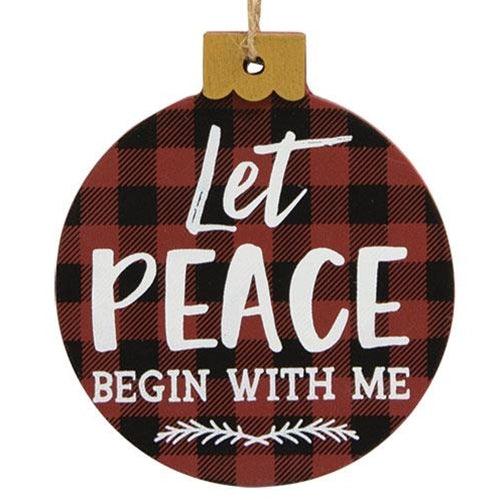 Santa Stops Here Ornament 3 Asstd - The Fox Decor