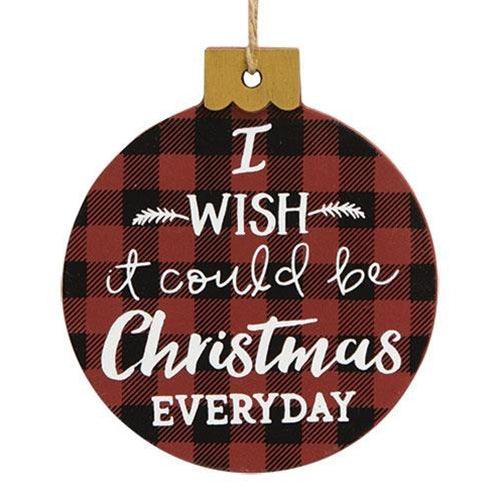 Santa Stops Here Ornament 3 Asstd - The Fox Decor