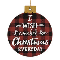 Santa Stops Here Ornament 3 Asstd - The Fox Decor