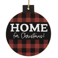 Home For Christmas Ornament 3 Asstd - The Fox Decor
