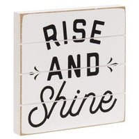 Good Morning Shiplap Block Sign 3 Asstd - The Fox Decor
