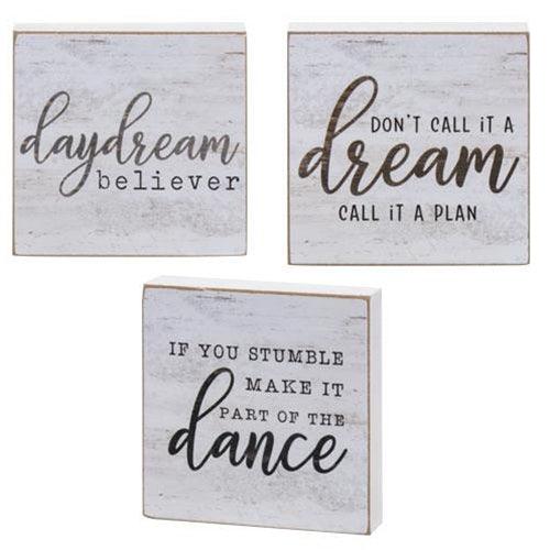 Call It A Dream Square Block 3 Asstd - The Fox Decor