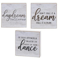 Call It A Dream Square Block 3 Asstd - The Fox Decor