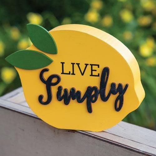 Live Simply Chunky Lemon - The Fox Decor
