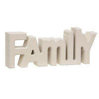 Wooden Family Block Cream - The Fox Decor