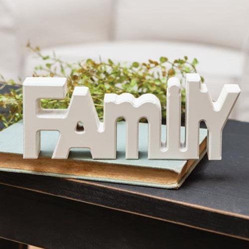 Wooden Family Block Cream - The Fox Decor